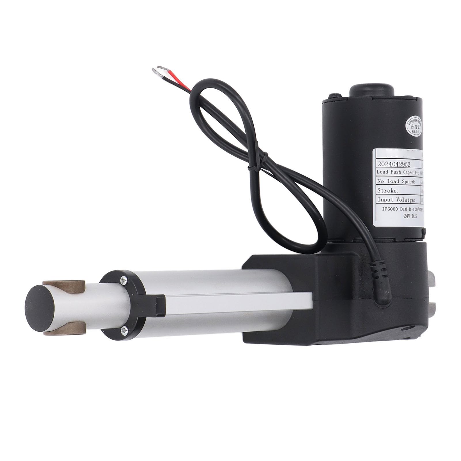Alomejor Actuador Lineal Eléctrico 100mm 6000N Empuje