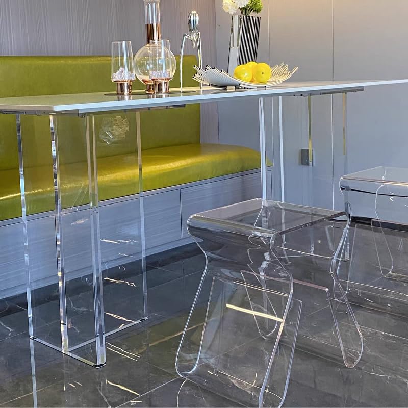 Bijzettafels Acryl bijzettafel bank kleine salontafel minimalistische bijzettafel Scandinavische transparant glas woonkamer hoektafel Koffietafel (Color : C, Size : 30 * 30 * 55cm
