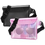 Waterproof Fanny Pack for Women, Waterproof Pouch for Phone Passport Purse, Beach Accessories Dry Bag, Floating Water proof Bags for Cruise Ship Travel Water Park Boating Fishing Diving Kayaking Pool