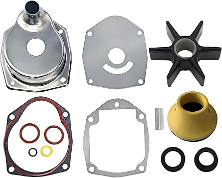 817275A5 Water Pump Impeller Repair Kit with 47-43026T2 Impeller For Mercury Mariner MerCruiser Alpha One 1 Gen 2 Outboard 200 225 250 HP Replace Sierra 18-3147
