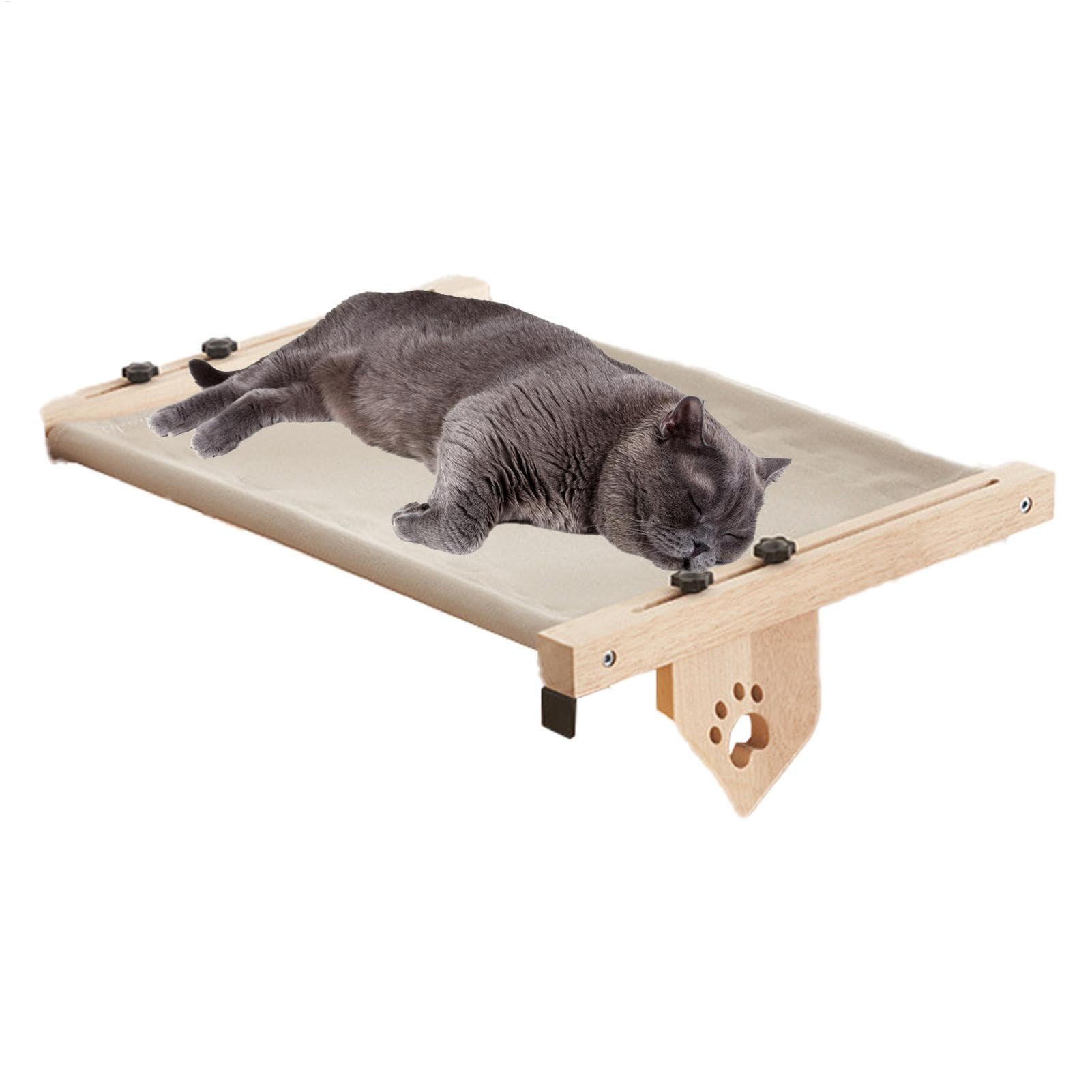 Trespolo per gatti per davanzale, trespolo per gatti da interni Sedile per | per davanzale regolabile per gatti, sedile per amaca per gatti con copriletto imbottito