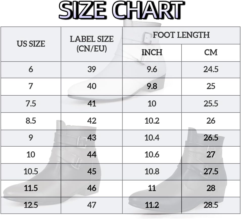 Men's Pointed Toe Motorcycle Zipper Boots Business Casual Engineer Boots with Buckle Straps Faux Leather Dressy Ankle Booties