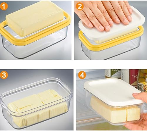 Miniatura 2 de Cortador de mantequilla de acero inoxidable, cortador de mantequilla, cortador de mantequilla para refrigerador, fácil de cortar dos palitos de 4