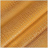 Tela Cuero sintético Ventajas: textura natural, material ecológico, sin olor irritante, grueso y flexible, plasticidad fuerte, textura cómoda, resistente al agua y a la humedad, resistente al desgaste y a los arañazos. Permite cortar en varias formas y piezas pequeñas con tijeras, y sin deshilacharse para proyectos de manualidades.