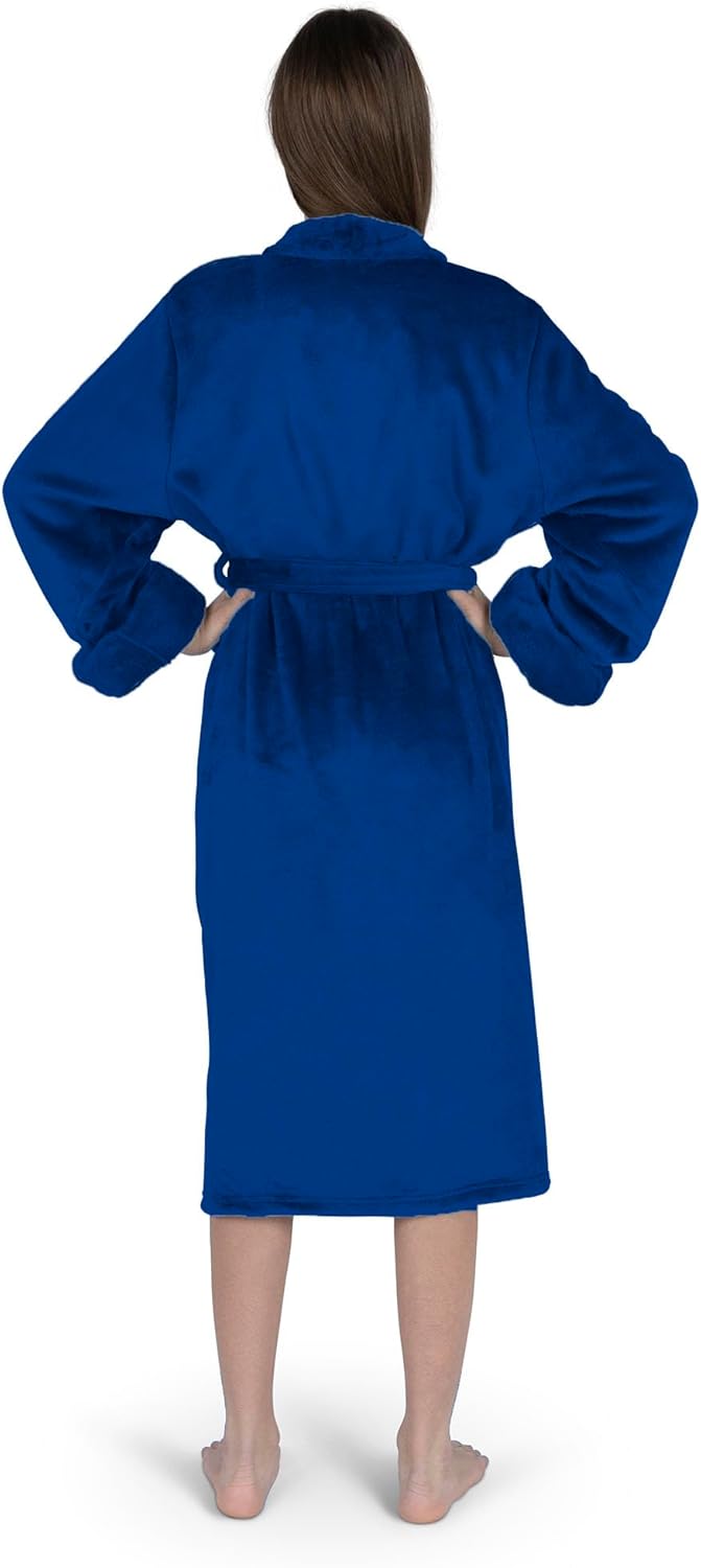 NCAA Team Pride Silk Touch Robe with Logo, Comfortable Lounge Wear for Men and Women