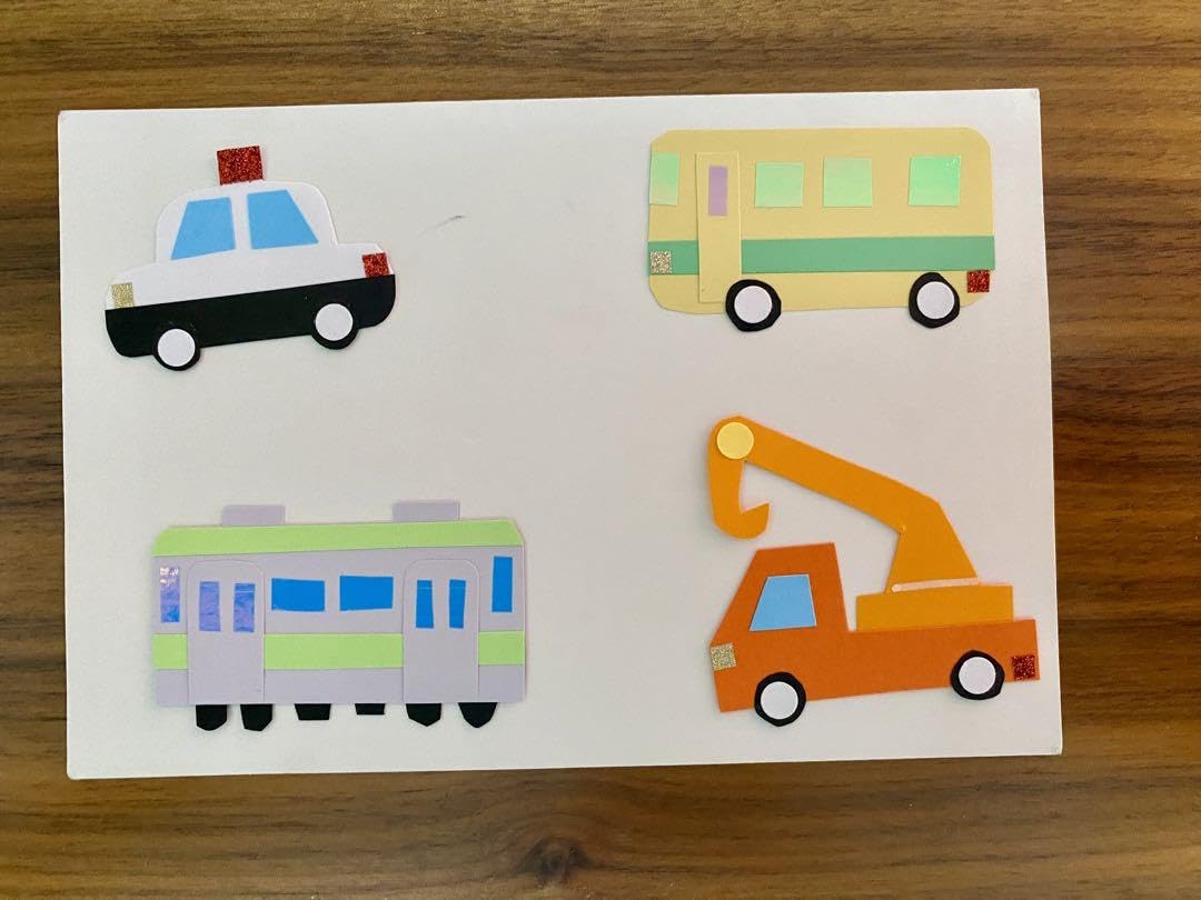 Amazon.co.jp: ペーパークラフト 「 乗り物 セット 」 アルバム 季節