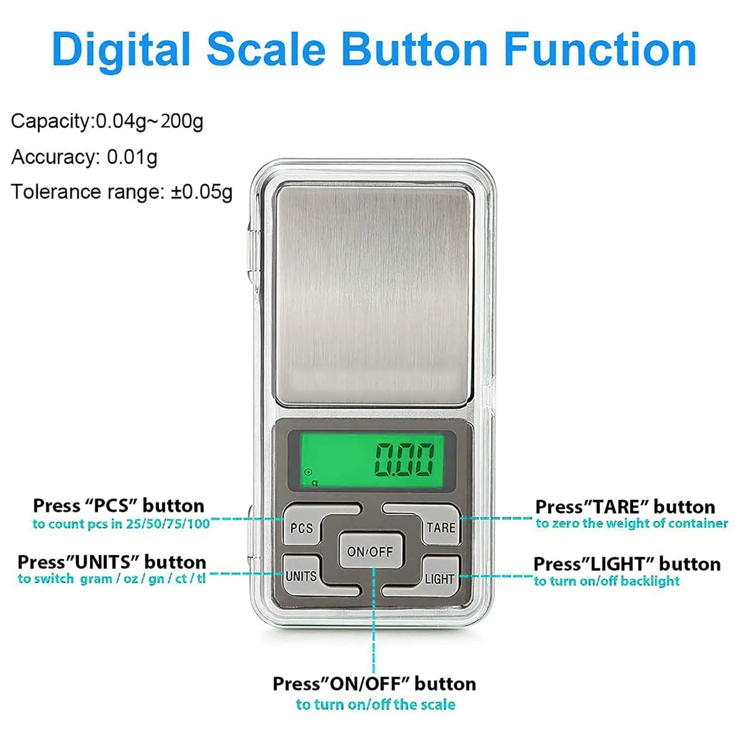 Digital Jewellery Scale - 0.01g Precision -4