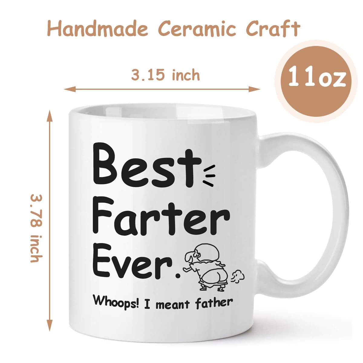 Amazon.com: Yamgqus Funny Fathers Day Gift Coffee Mug for Dad