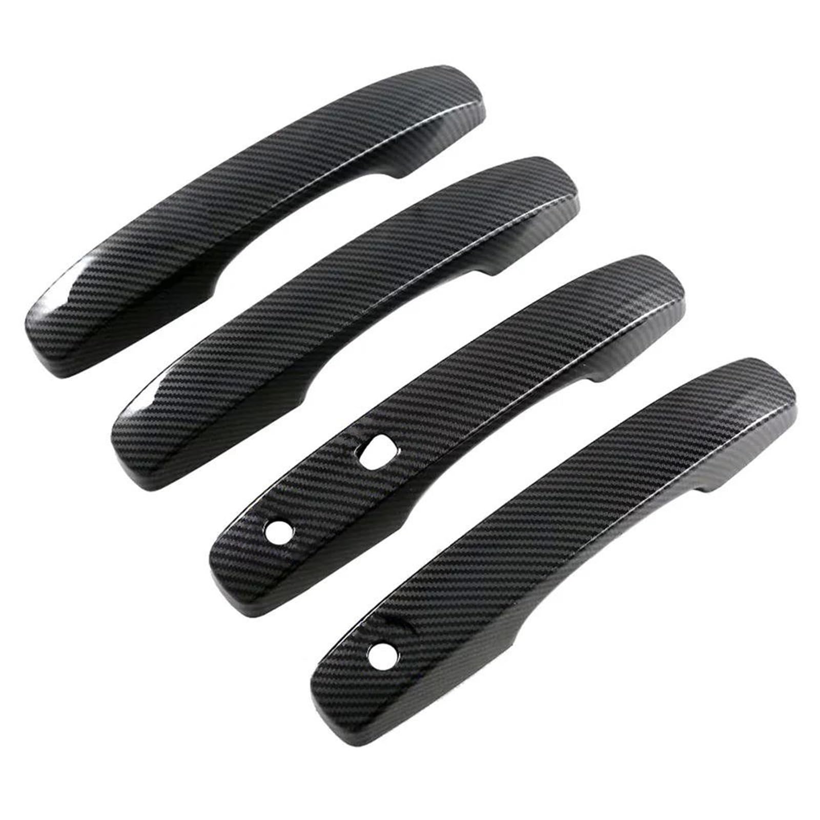 YSDSLS Car Exterior Accessories Door Handles with Keyless Entry Cover Trim for Ford for Ranger 2023-2024(Carbon Black)