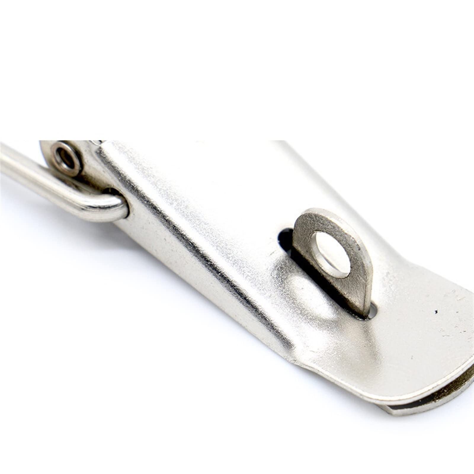 Chiusura a Tensione in Acciaio Inossidabile, Chiusura a levetta caricata a Molla Hasp 58-107mm 2 Pezzi in Acciaio Inossidabile 304(B,107mm)
