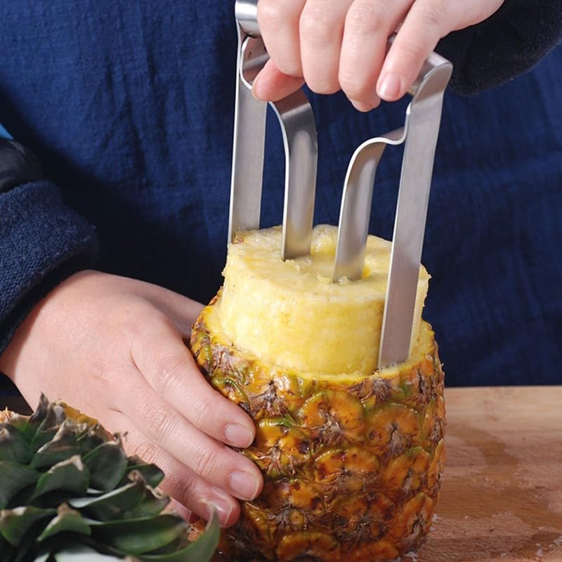 1 peça ferramenta de cozinha aço inoxidável frutas abacaxi cortador descascador cortador