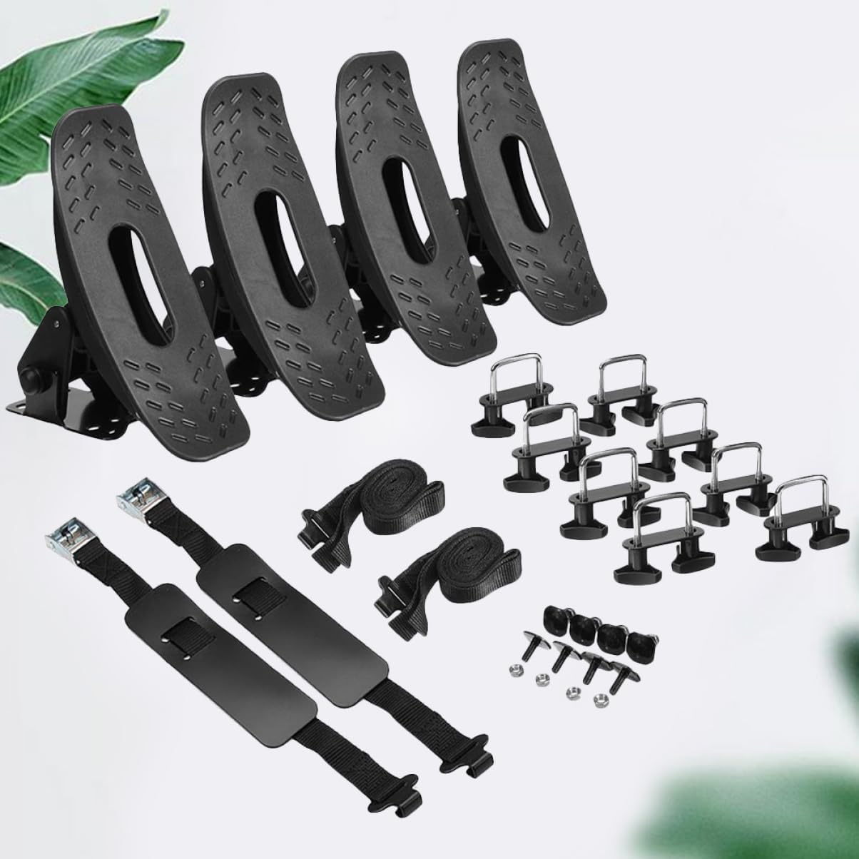 Hemoton 1set Canoe Holder Bracket Rubber Dinghy Support Boat Stand Construction for Kayaks Canoes and Inflatable Boats Random Accessories Color Included