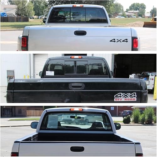 Miniatura 7 de LED Third 3rd Brake Light Rear Cargo Lamp High Mount Stop Light for 1994-2001 Dodge RAM 1500 2500 3500 Red Lens LED Center Mount Brake Stop Tail