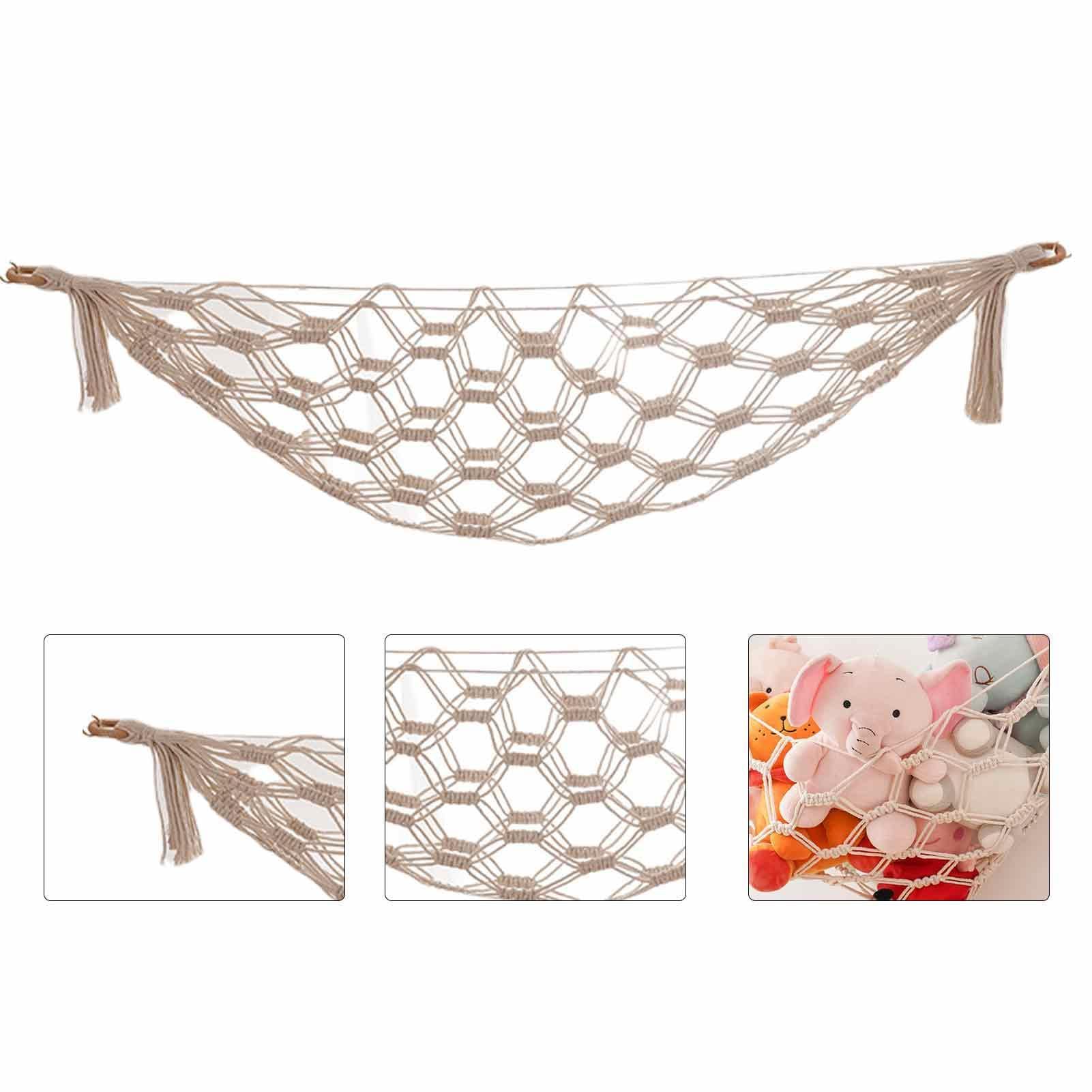 Hamac de Rangement pour Jouets Peluche, Hamac d'Angle pour Chambre à Coucher