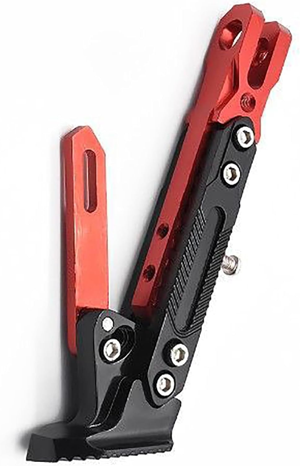 Motorcycle Kickstand Foot for Benelli TNT 15 25 125 135 1130 150i 180S 2006-2025,Aluminum Foot Kickstand Support Adjustable Side Stand Dirt Bike Holder Tripod Parking Accessories,Red