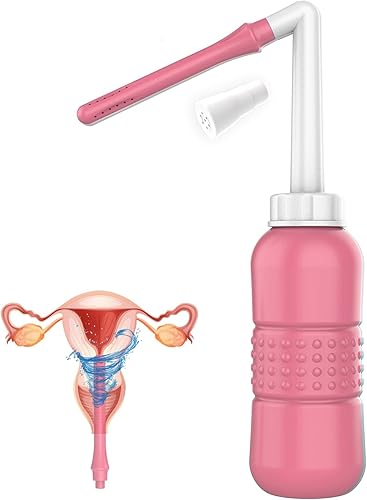 Miniatura 7 de Botella de ducha grande 2 en 1 de 22.0 fl oz para mujer, sistema de limpieza vaginal + bidé portátil con botella de enema de capacidad de 22 onzas