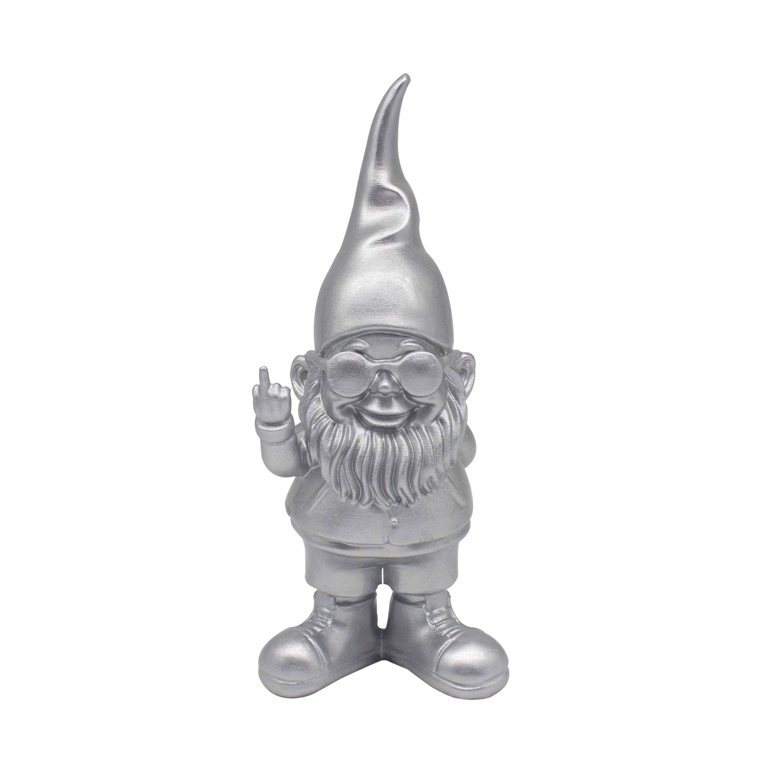 Lesser & Pavey Gnomes Home Decor Figurines & Ornaments For Home & Office | Decorative Home Accessories Statues For Indoor & Outdoor | Lovely Gifts for Women & Men Swearing Silver 20 Cm
