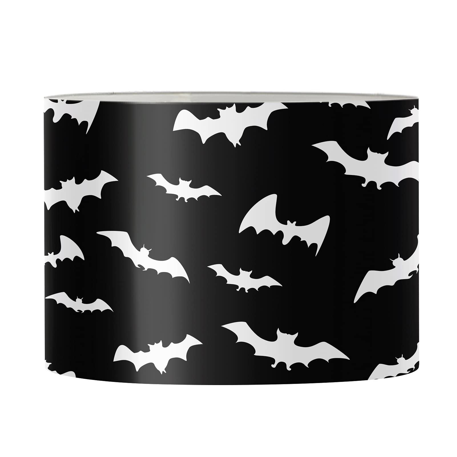 Biyejit Halloween Bats Lamp Shade Cover with Metal Frame, Modern Trendy Desk Lamp Shades for Living Room/Dorm/Bedroom — image 1