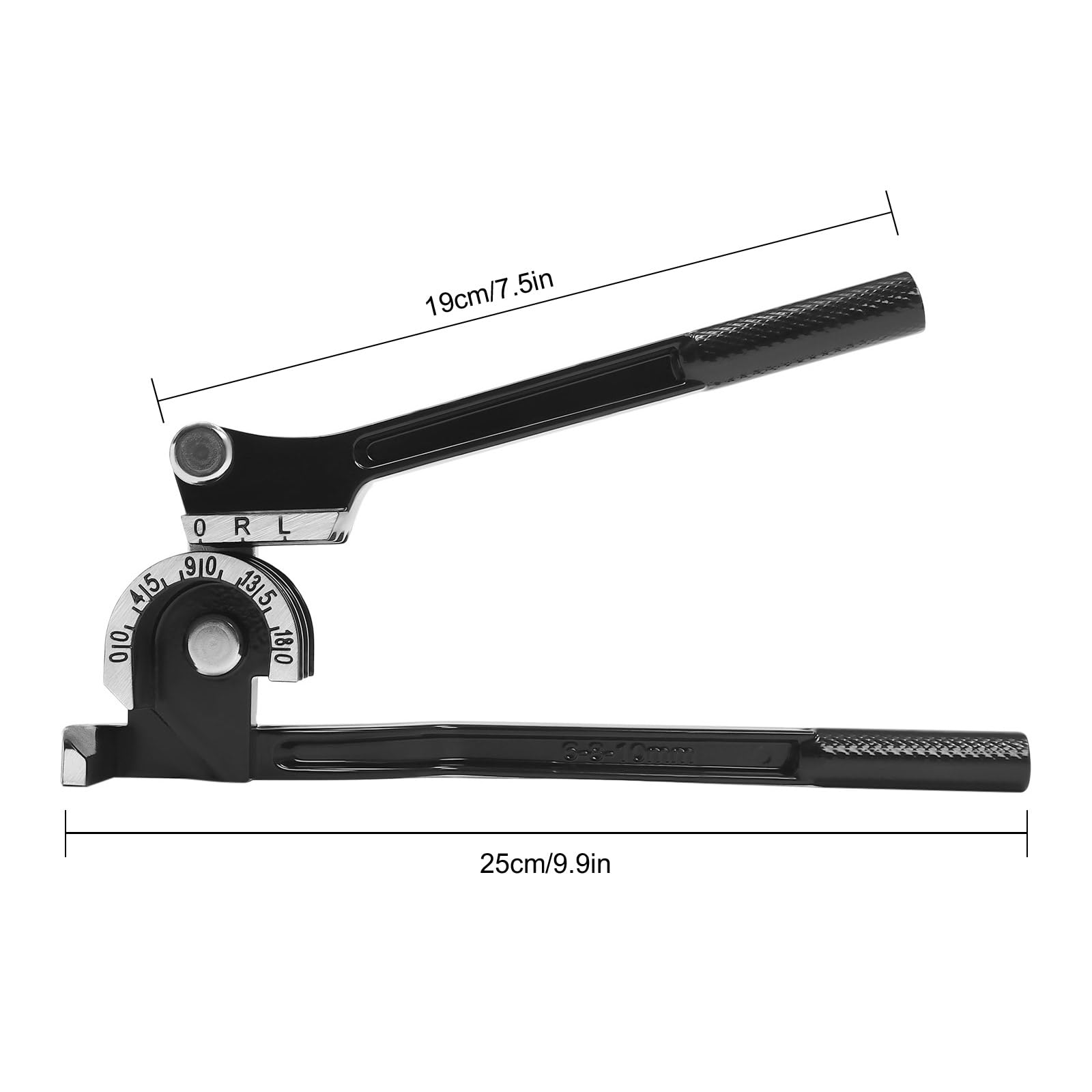 SIMPMYLOOBE Manual Bender, 3 in 1 Tube Bender, 1/4” 5/16” 3/8” O.D. Tubing Bender 180° Copper Aluminum Tubes Bending Tool for Air Conditioning Refrigeration Repair