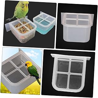 GANAZONO 5PCS Parrot Feeder Bird Feeder Bird Waterer Practical Bird Feeder High Capacity Bird Food Bowl