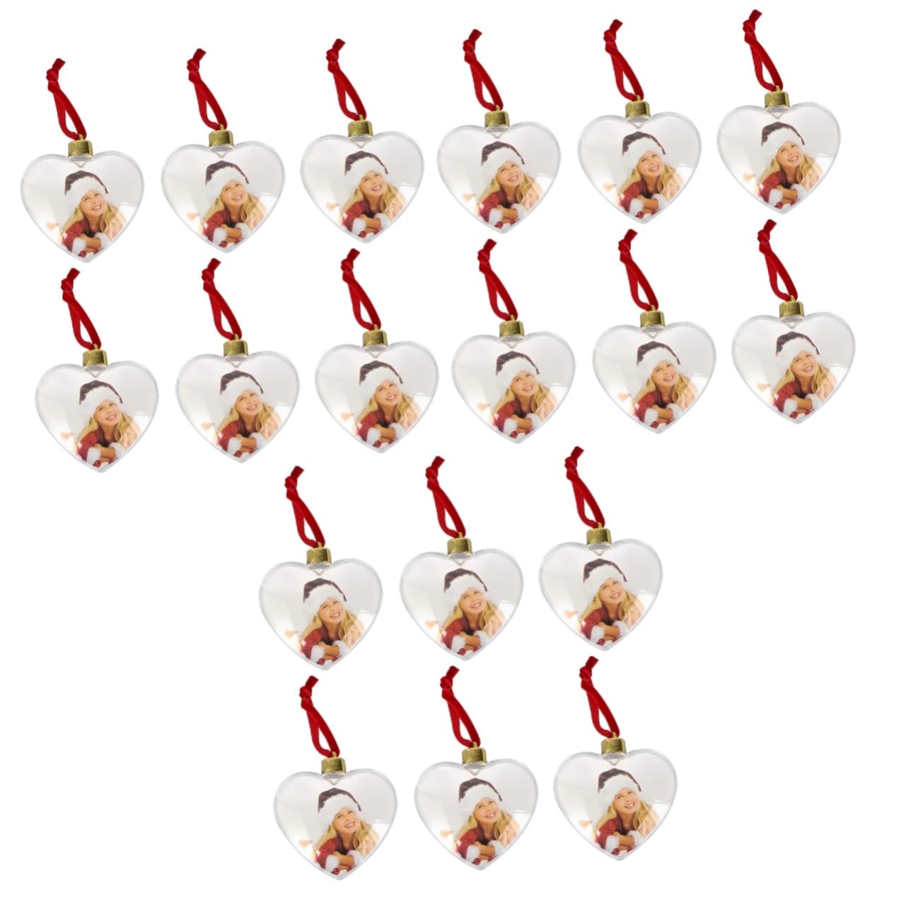 Zerodeko 18piezas Colgantes De Foto DIY Adornos De Transparente para Decoración De Fiestas y Escenas Casa Marco De Fotos Colgante Artesanal