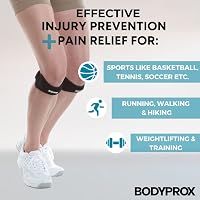Bodyprox Patella Térd Szalag 2 db, Térdfájdalom Enyhítő Támasz Futáshoz és Sporthoz 4