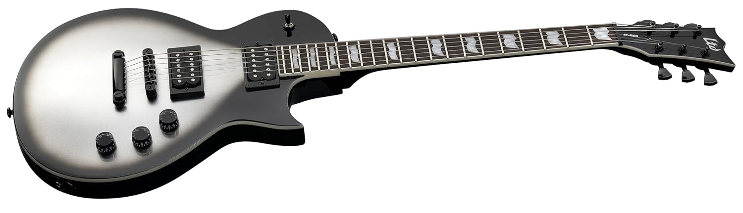 ESP LTD EC-256 Electric Guitar - Silver Sunburst Teardrop