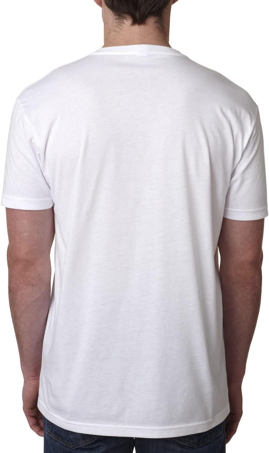 Next Level 6240 Men's CVC V Small White
