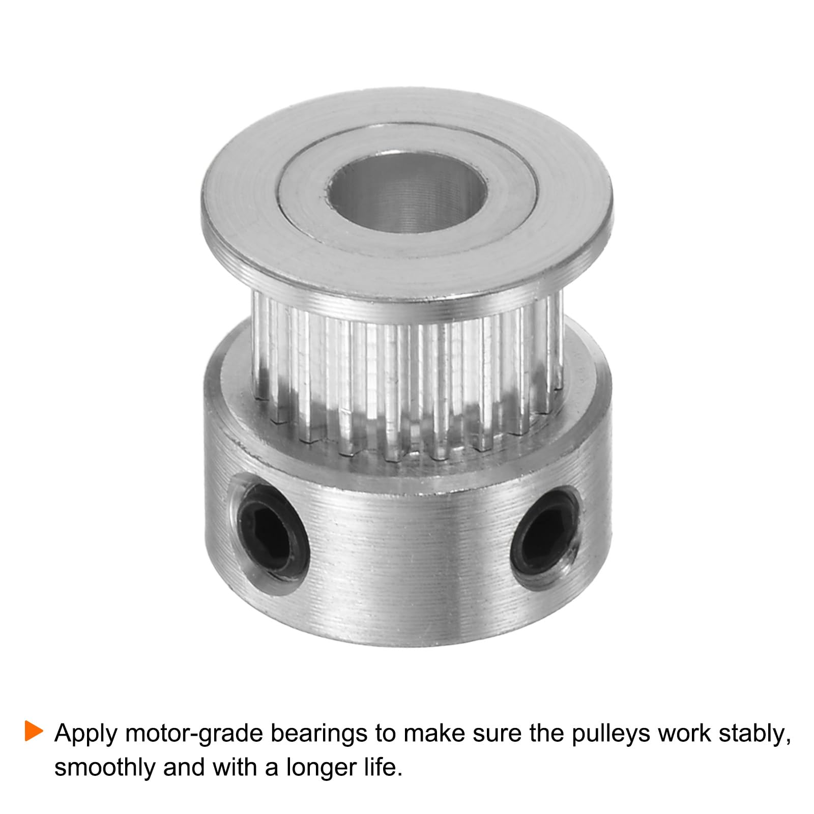 4x 2GT Umlenkrolle 40 Zähne – Alu, 8mm Bohrung, Für 6mm Riemen, 3D-Drucker & CNC
