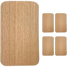 NOLITOY 5pcs Spanish Cedar Sheets, Light Brown Wood Veneer Strips Humidifier Divider Sheets Humidor Accessories for Tube Jar and Box