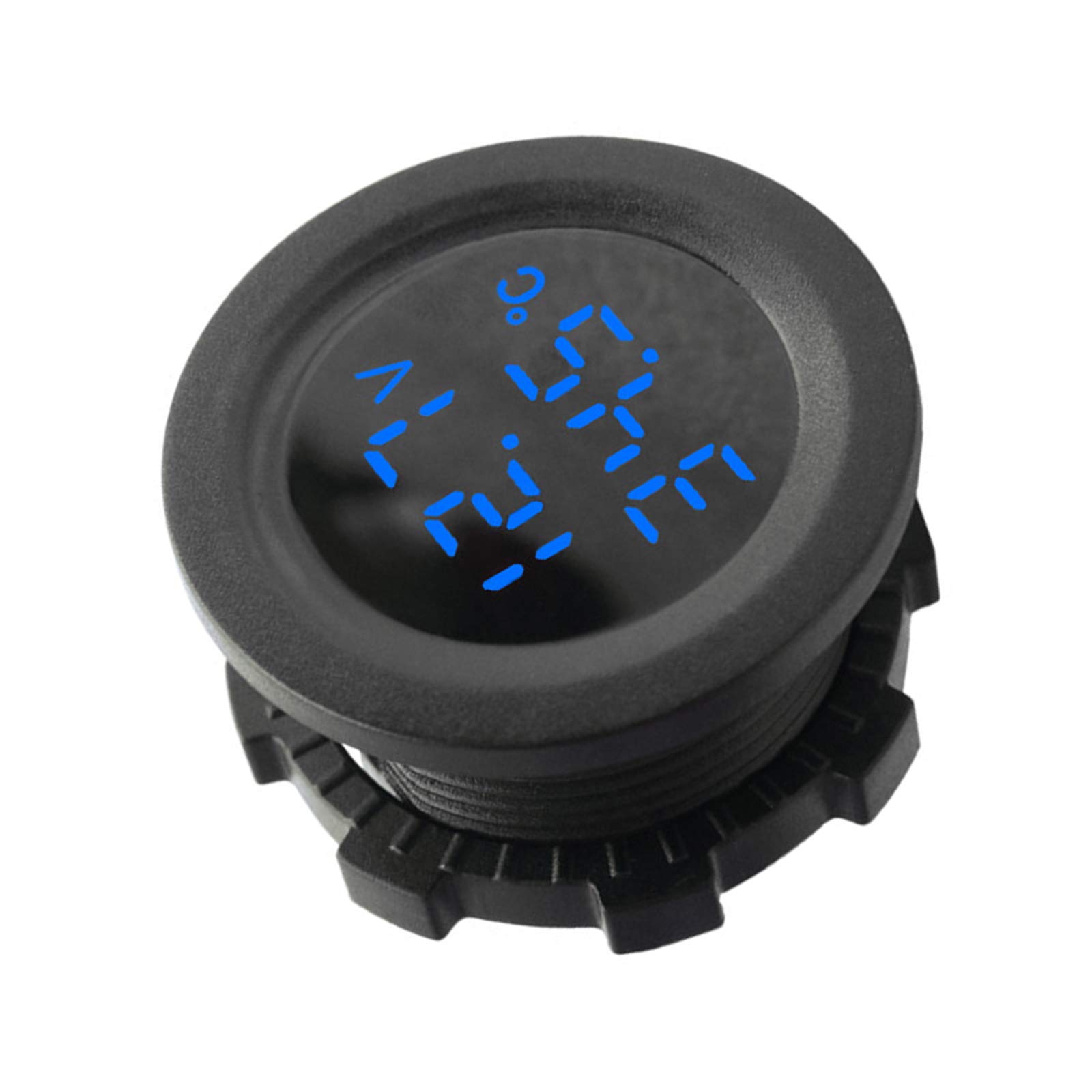 ROSEBEAR Misuratore di Temperatura Voltmetro Batteria Digitale per Auto Moto per Veicoli 12V