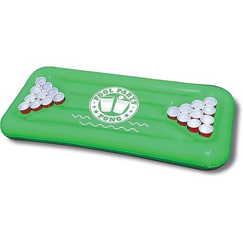Big Mouth Toys Pool Party Pong Float, Green Large