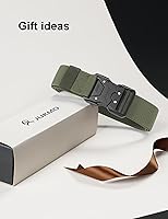 Vista 39 de JUKMO Cinturón táctico de liberación rápida, trabajo militar de 1.5 pulgadas, cinturón de senderismo con hebilla de cinturón de seguridad resistente