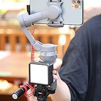 Vista 4 de ULANZI PT-3 Placas de montaje de zapata fría triple para micrófono de montaje de luz de video LED para trípode de micrófono Compatible con DJI OSMO