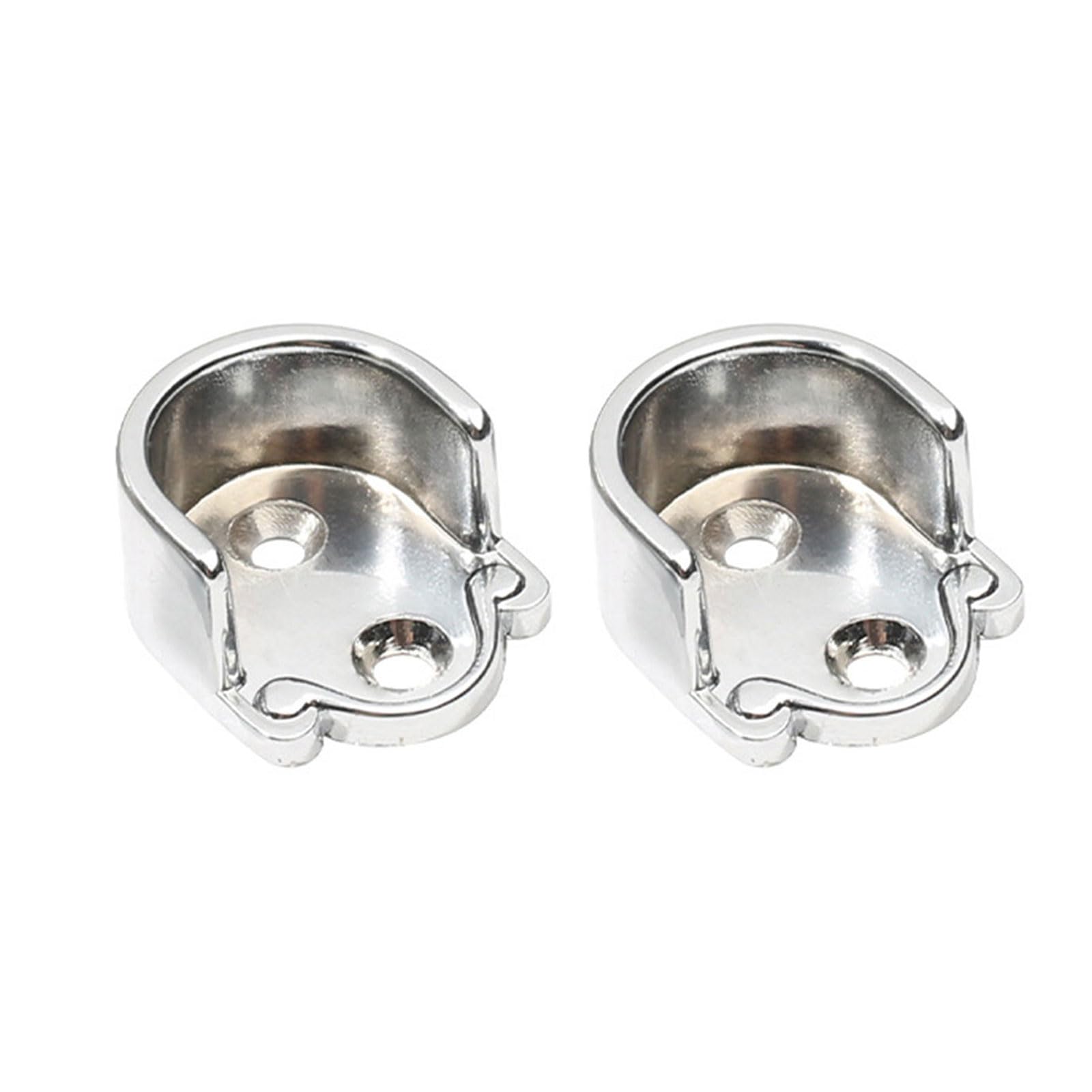 Newft 19Mm Of 2 Mount Closet Clothes Tube Holder End Holder Closet Mount Simple Install For Clothes End
