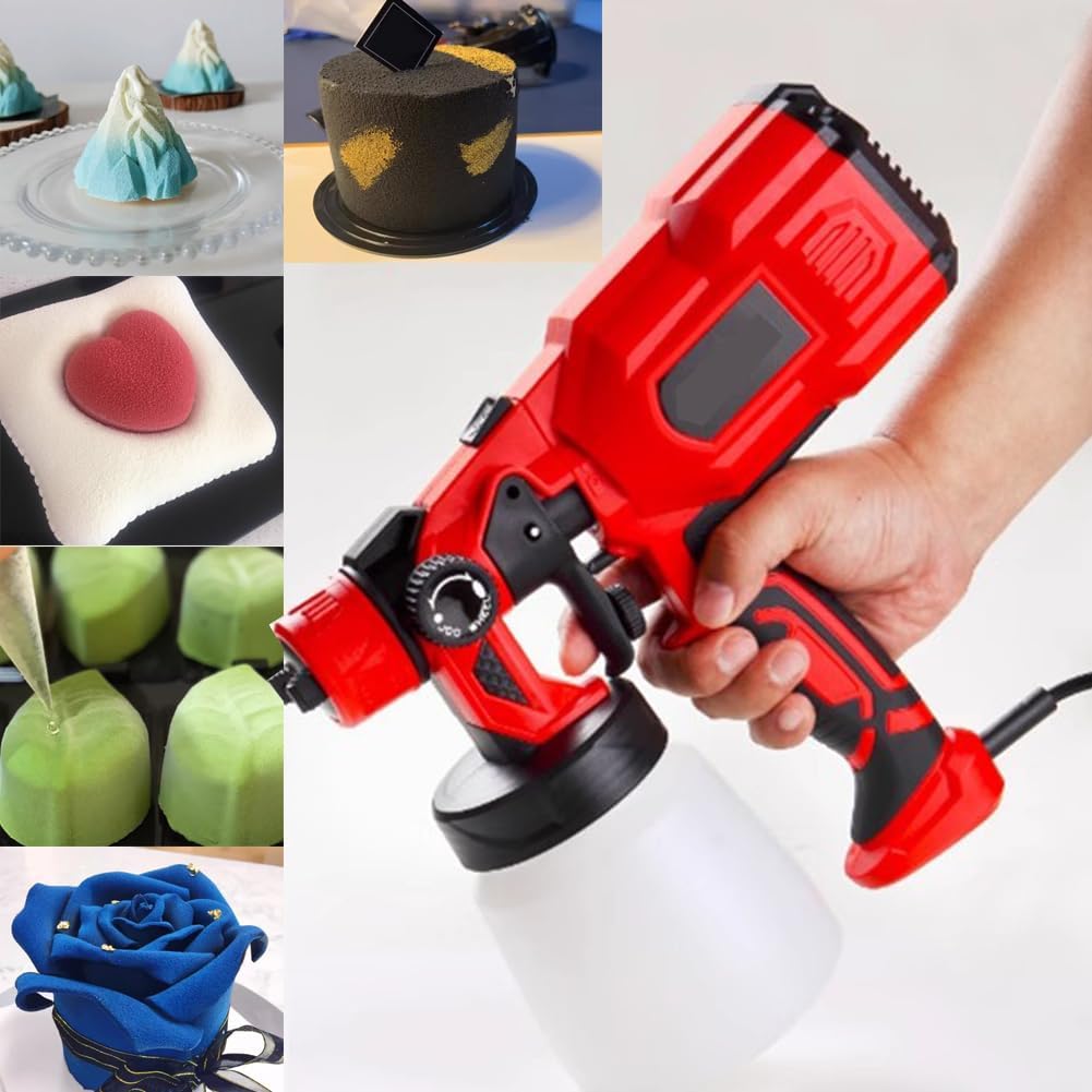 Dessert Food Sandblasting Gun, Baking Cake Coloring Machine, Electric Mousse Sandblasting Gun, Color Tattoo Spray Gun, Professional Cake Chef to Quickly Serve