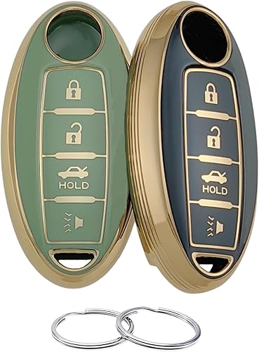 REPROTECTING Funda para llavero de TPU compatible con Nissan 350Z 370Z Altima Armada GT-R Maxima Murano Pathfinder Rogue Select Sentra Titan Versa