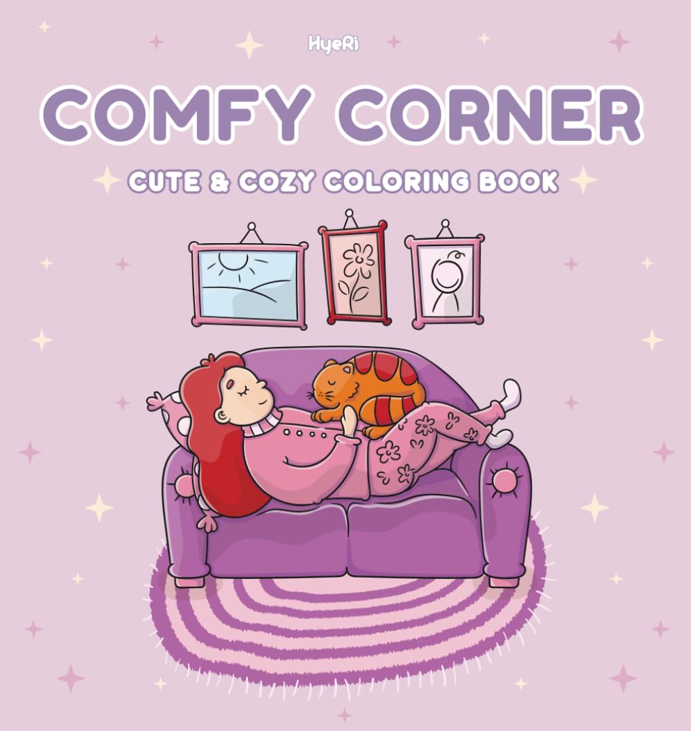 Comfy Corner: A Cozy and Relaxing Coloring Book for Adults
