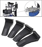 Vista 6 de Generic Juego de 4 piezas de plástico negro insertos de abrazadera de mordaza protector de llanta de rueda protectores para cambiadores de neumáticos