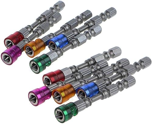 Miniatura 2 de Juego de 10 puntas de destornillador Phillips magnéticas Phillips Cross de 1/4 de pulgada con vástago hexagonal de yeso para paneles de yeso,