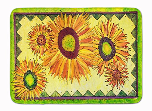 Caroline's Treasures 8060RUG Flower-Sunflower Floor Mat, 19" x 27", Multicolor