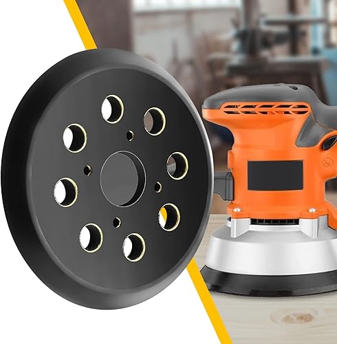 Miniatura 6 de Reemplazo de almohadilla de lijado de 5 pulgadas, compatible con lijadoras de órbita aleatoria Ridgid R2600, R2601