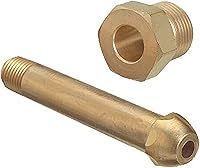 Vista 1 de Tuerca CGA-580 y pezón de 3 pulgadas, accesorios de entrada de botella reguladora, nitrógeno de argón helio