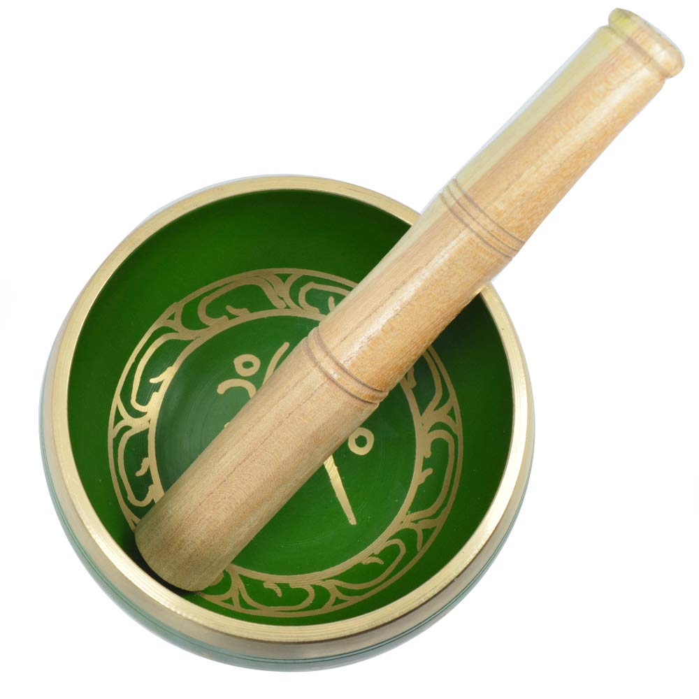 Reiki Crystal Products Singing Bowl | Tibetan Buddhist Prayer Instrument With Wooden Stick | Meditation Bowl | Music Therapy | 11 cm 1