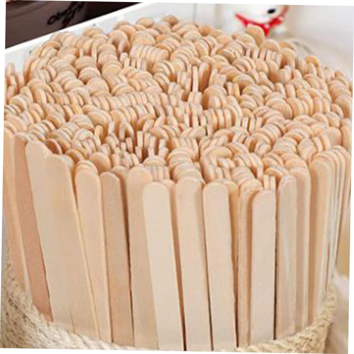 500pcs Smooth Wood Coffee Stirrer Sticks Espresso Stirrer Tool for Bar Reusable