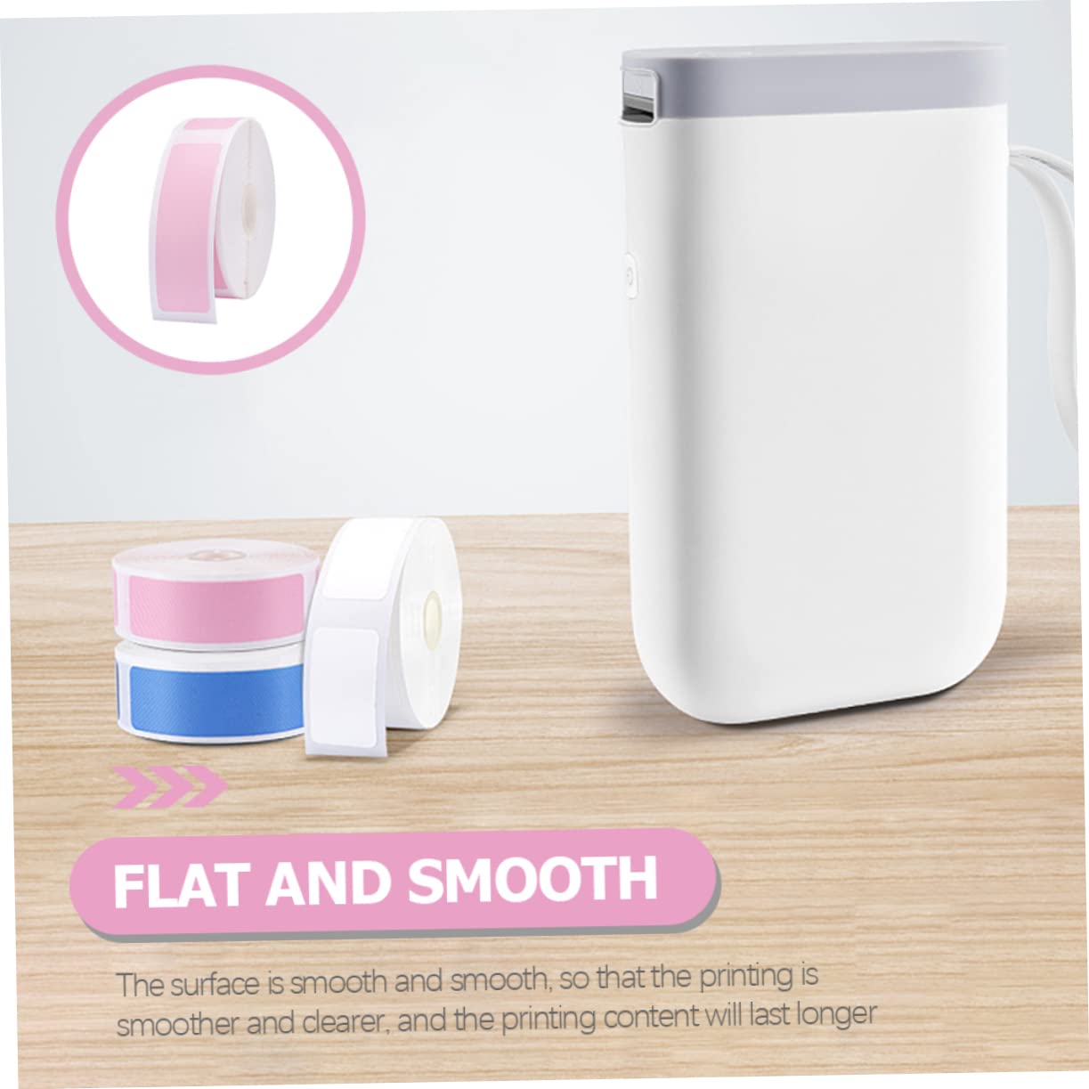 4 Juegos Etiqueta Sticker Paper Thermal Printer Pestañas Autoadhesivas Stickers Papel De Impresora Térmica Sello Pegatinas Papel De Imprimir Térmico Pegatinas Rosa 160 Piezas * 4 NUOBESTY