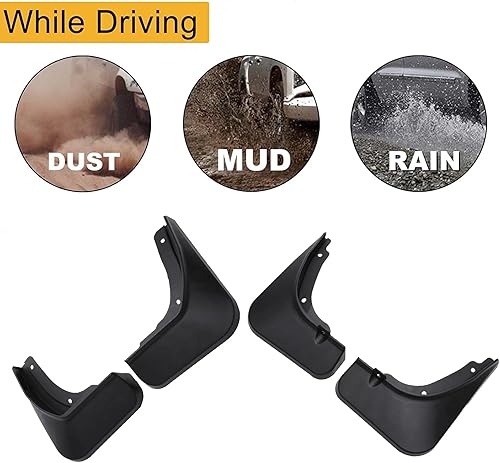 Miniatura 3 de Juego de 4 protectores de barro para Kia Sportage 2023 2024, guardabarros delanteros y traseros