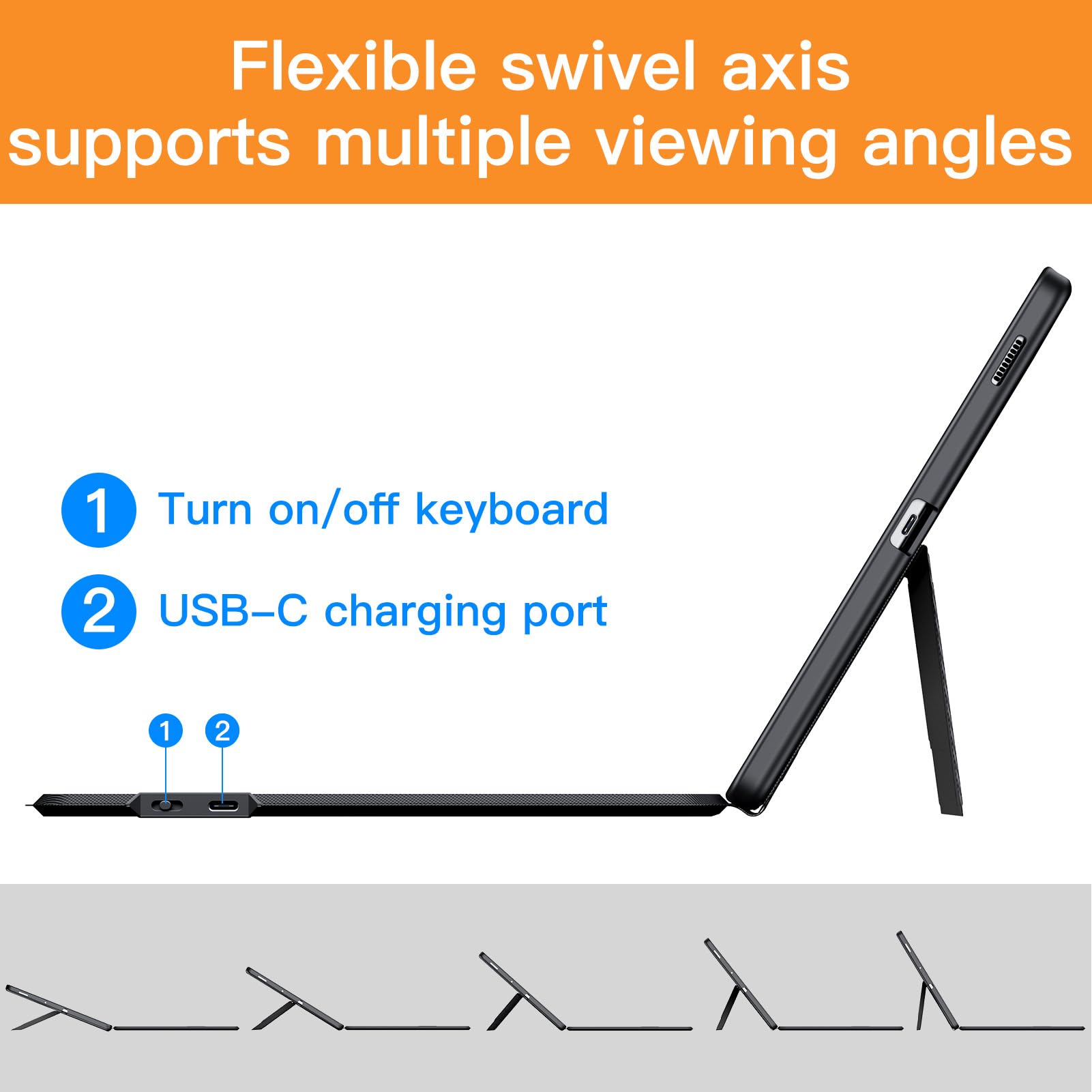 Trackpad Keyboard Case for Samsung Galaxy Tab S6 Lite 10.4 Inch 2020/2022/2024, 7 Color Backlit Magnetic Detachable Wireless Slim Keyboard for S6 Lite Tablet with S Pen Holder, Black