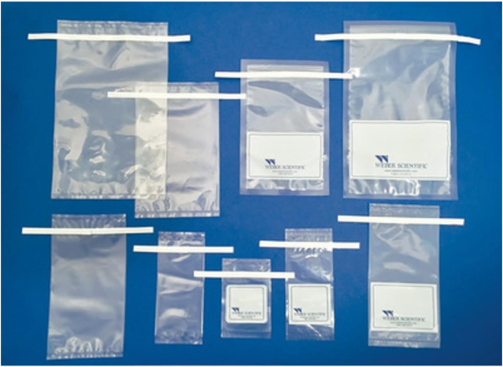 4 oz. (3”x7”) Sampling Bags, Sterile, Leak-Proof and Airtight, White Marking Area, Heavyweight, Pack/500, Free Freight