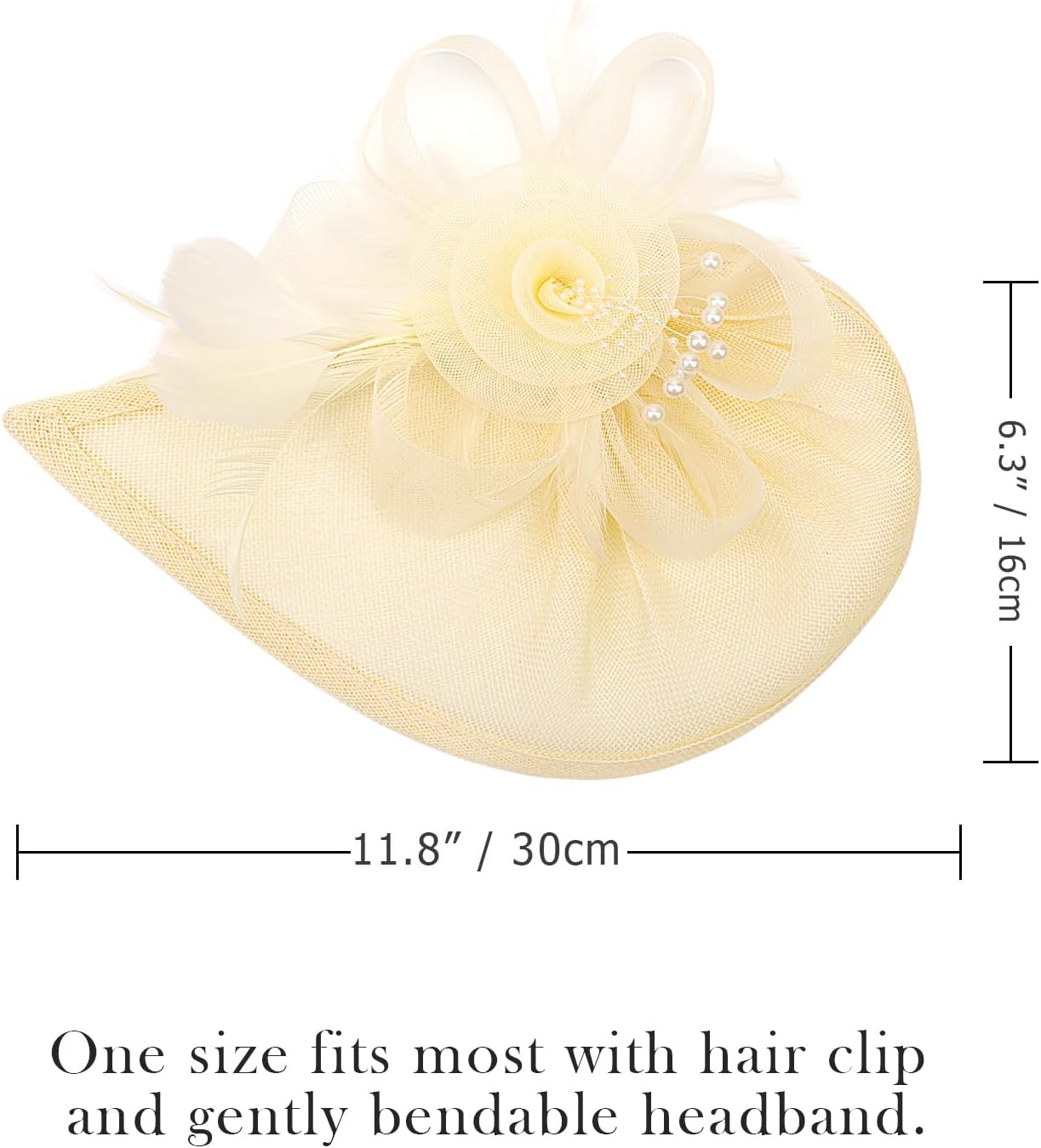 Women Fascinators Hats Flower Fascinators with Headband and Clip Tea Party Headwear for Women and Girls - Image 2